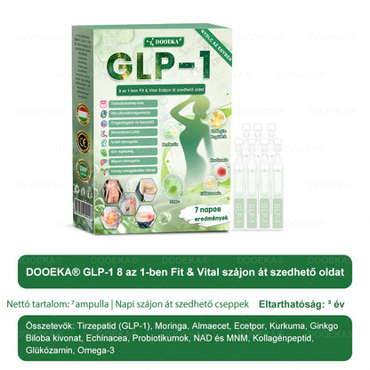 ✨DOOEKA® GLP-1 8 az 1-ben Fit & Vital Szájon át szedhető oldat – Napi egyszer, 7 nap alatt látható változás / Elhízás, szív- és érrendszeri egészség, cukorbetegség, alvási apnoe, bélrendszer egészsége, ízületi problémák és még sok más esetén
