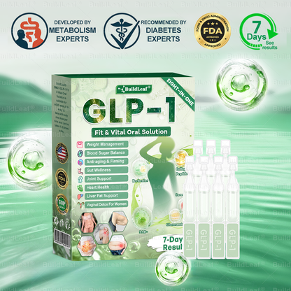 📢DOOEKA® GLP-1 8 az 1-ben Fit & Vital Szájon át szedhető oldat – Napi egyszer, 7 nap alatt látható változás / Elhízás, szív- és érrendszeri egészség, cukorbetegség, alvási apnoe, bélrendszer egészsége, ízületi problémák és még sok más esetén