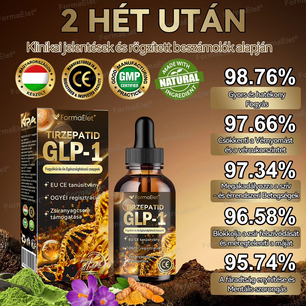 💧A Mayo Clinic által ajánlott | Hivatalos üzlet | FormaÉlet® GLP-1 Moringa Fogyókúrás és Egészségfokozó cseppek 🔥 (Élelmiszer-minőségű zsírégető – Az Obesity Society fejlesztése)