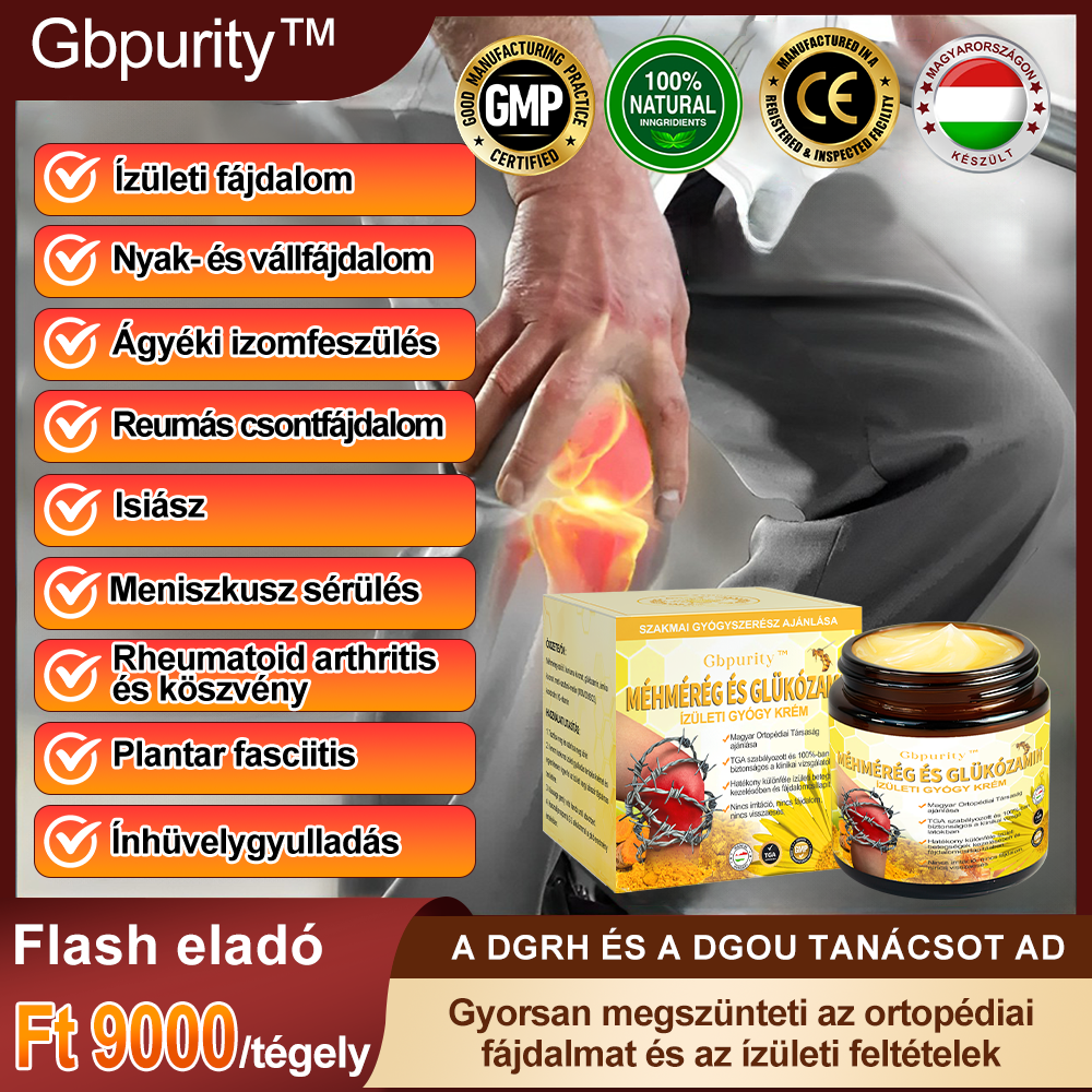 📢Gbpurity Méhméreg és Glükózamin Ízületi Krém – Hivatalos Márkabolt, MOT Jóváhagyással
