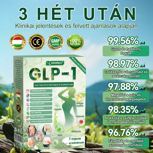 📢DOOEKA® GLP-1 8 az 1-ben Fit & Vital Szájon át szedhető oldat – Napi egyszer, 7 nap alatt látható változás / Elhízás, szív- és érrendszeri egészség, cukorbetegség, alvási apnoe, bélrendszer egészsége, ízületi problémák és még sok más esetén
